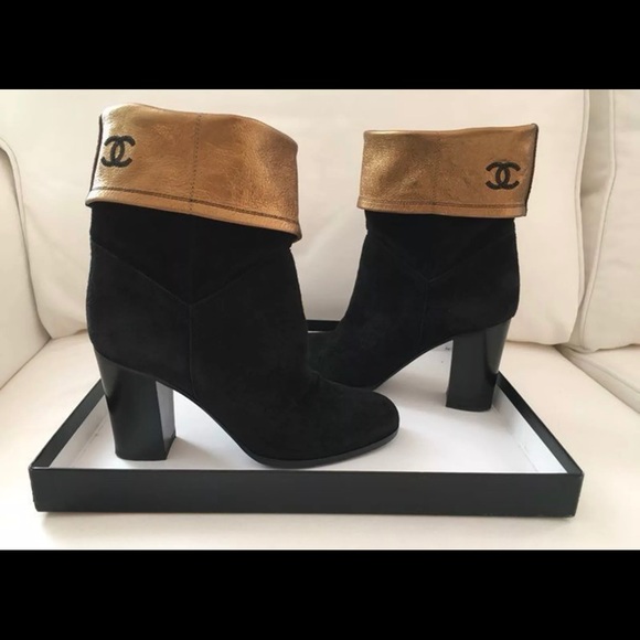 CHANEL Shoes - Stunning Authentic Chanel Booties Logo size 6.NICE
